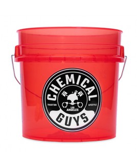 Chemical Guys Red / rood transparante auto detailing was emmer 4,5 gallon/17L
