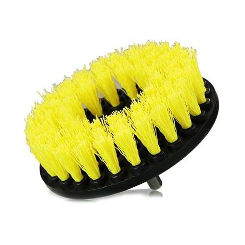 Brush with drill adapter medium-duty (yellow)